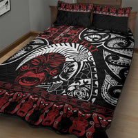 Honour The Treaty New Zealand Personalised Quilt Bed Set Toitu Te Tiriti Indigenous Maori Face LT9 - Polynesian Pride