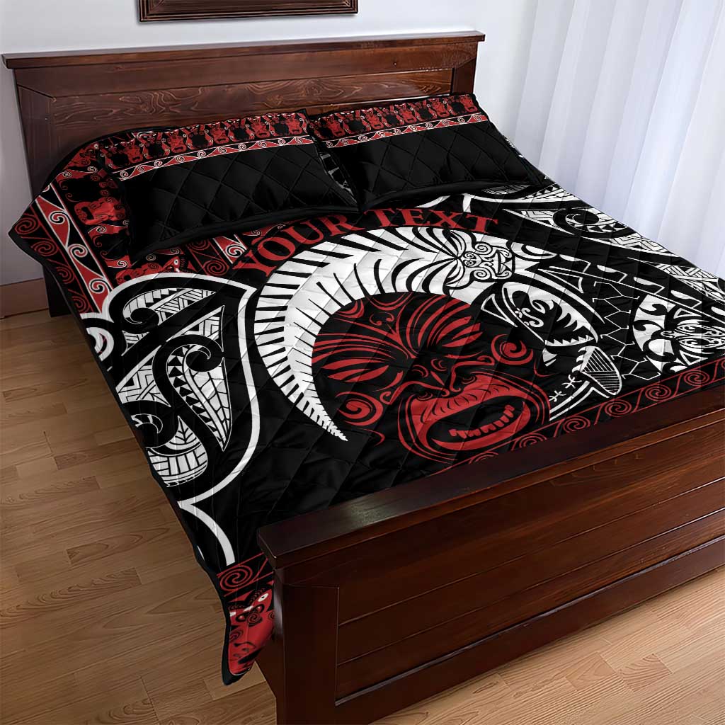 Honour The Treaty New Zealand Personalised Quilt Bed Set Toitu Te Tiriti Indigenous Maori Face LT9 - Polynesian Pride
