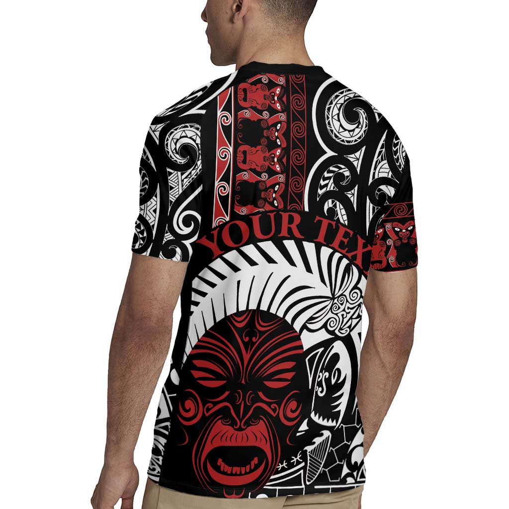 Honour The Treaty New Zealand Personalised Rugby Jersey Toitu Te Tiriti Indigenous Maori Face LT9 - Polynesian Pride