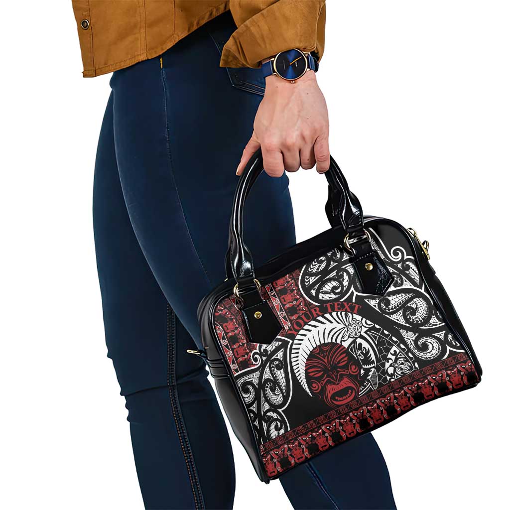 Honour The Treaty New Zealand Personalised Shoulder Handbag Toitu Te Tiriti Indigenous Maori Face LT9 - Polynesian Pride