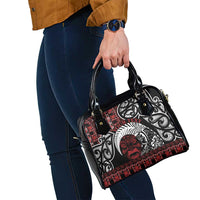 Honour The Treaty New Zealand Personalised Shoulder Handbag Toitu Te Tiriti Indigenous Maori Face LT9 - Polynesian Pride