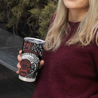 Honour The Treaty New Zealand Personalised Tumbler Cup Toitu Te Tiriti Indigenous Maori Face LT9 - Polynesian Pride