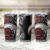 Honour The Treaty New Zealand Personalised Tumbler Cup Toitu Te Tiriti Indigenous Maori Face LT9 - Polynesian Pride