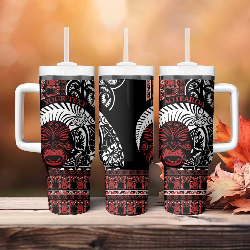 Honour The Treaty New Zealand Personalised Tumbler With Handle Toitu Te Tiriti Indigenous Maori Face LT9 - Polynesian Pride