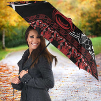 Honour The Treaty New Zealand Personalised Umbrella Toitu Te Tiriti Indigenous Maori Face LT9 - Polynesian Pride