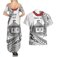 Samoa Mau Movement House Personalised Couples Matching Summer Maxi Dress and Hawaiian Shirt Fa'a Samoa The Samoan Way LT9 - Polynesian Pride