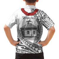 Samoa Mau Movement House Personalised Family Matching Off Shoulder Maxi Dress and Hawaiian Shirt Fa'a Samoa The Samoan Way LT9 - Polynesian Pride