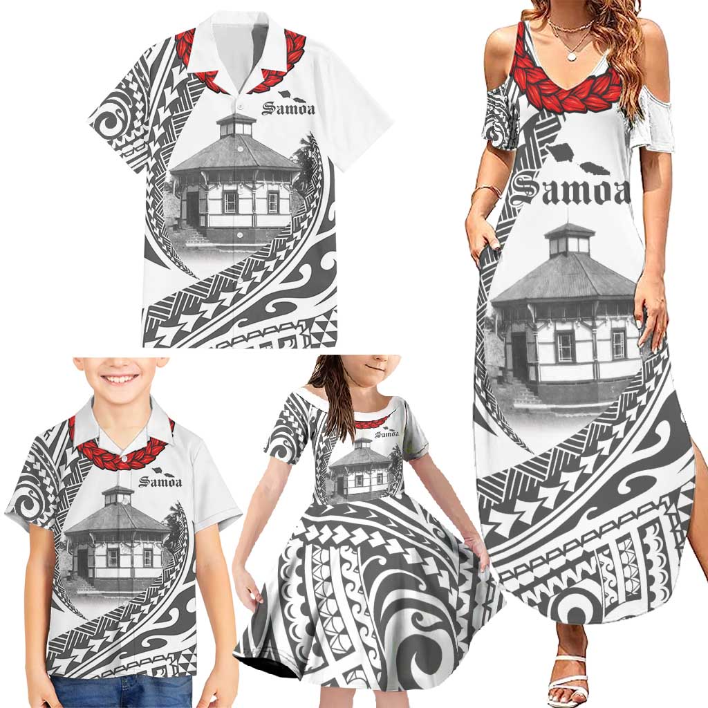 Samoa Mau Movement House Personalised Family Matching Summer Maxi Dress and Hawaiian Shirt Fa'a Samoa The Samoan Way LT9 - Polynesian Pride