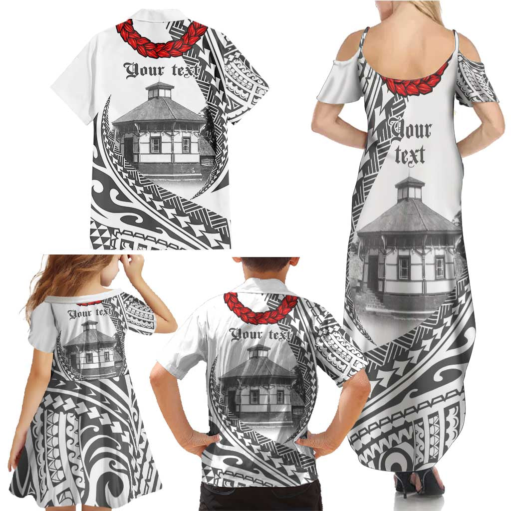 Samoa Mau Movement House Personalised Family Matching Summer Maxi Dress and Hawaiian Shirt Fa'a Samoa The Samoan Way LT9 - Polynesian Pride