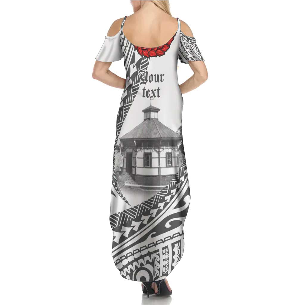Samoa Mau Movement House Personalised Family Matching Summer Maxi Dress and Hawaiian Shirt Fa'a Samoa The Samoan Way LT9 - Polynesian Pride