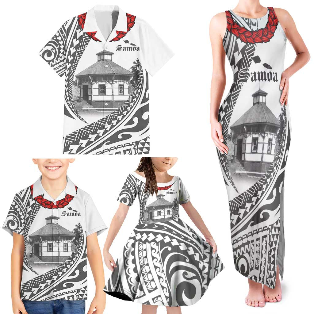 Samoa Mau Movement House Personalised Family Matching Tank Maxi Dress and Hawaiian Shirt Fa'a Samoa The Samoan Way LT9 - Polynesian Pride