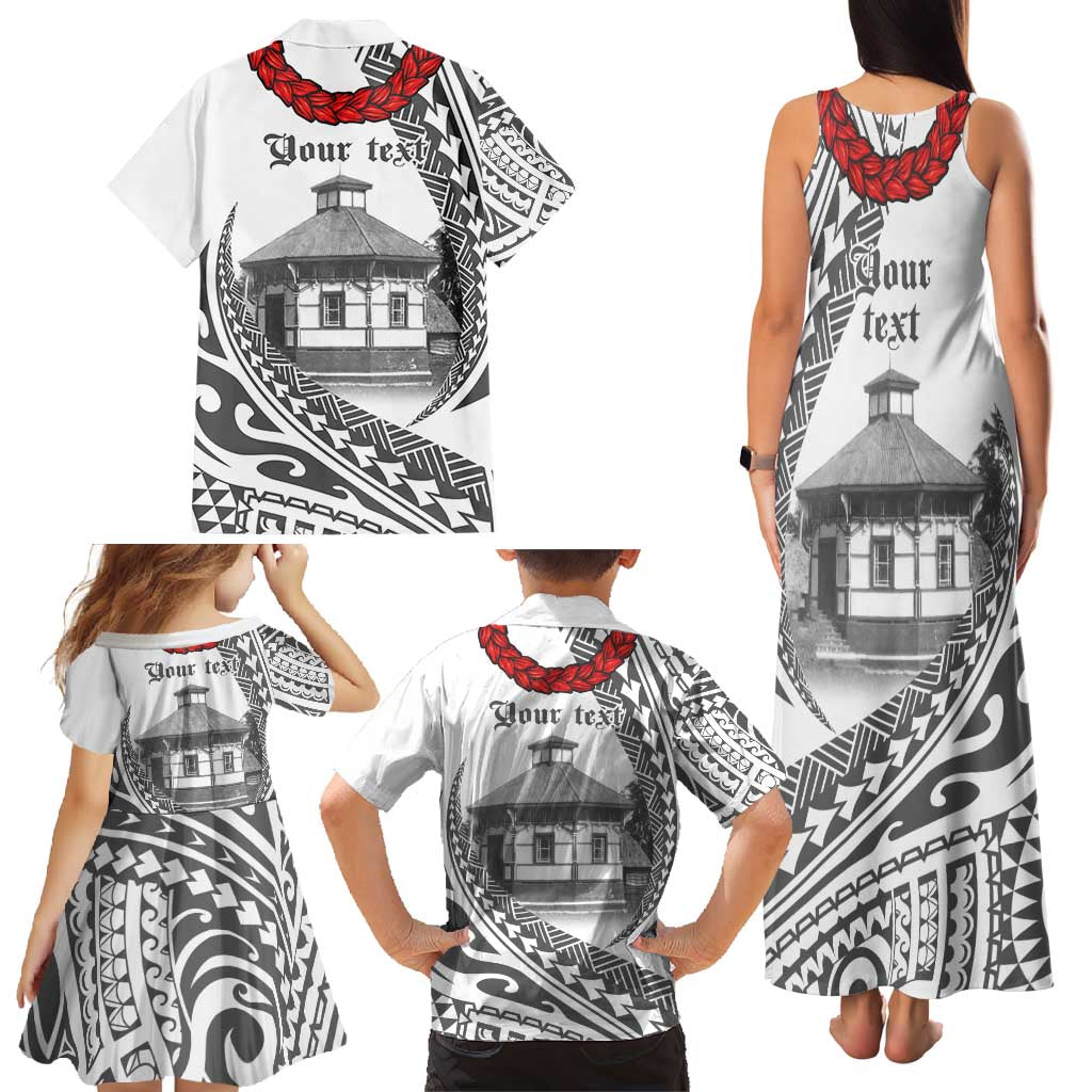 Samoa Mau Movement House Personalised Family Matching Tank Maxi Dress and Hawaiian Shirt Fa'a Samoa The Samoan Way LT9 - Polynesian Pride