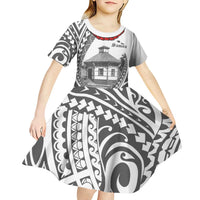 Samoa Mau Movement House Personalised Kid Short Sleeve Dress Fa'a Samoa The Samoan Way LT9 - Polynesian Pride