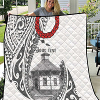 Samoa Mau Movement House Personalised Quilt Fa'a Samoa The Samoan Way LT9 White - Polynesian Pride