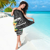 Samoa Tribal Hibiscus Flowers Sarong