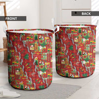 Mele Kalikimaka Pakalana Pikake Lei Laundry Basket Hawaiian Rodeo Paniolo Omaomao Palaka LT9 - Polynesian Pride
