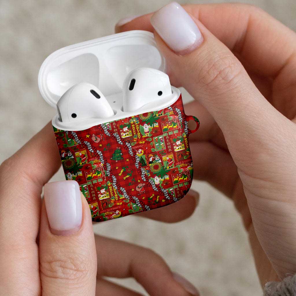 Mele Kalikimaka Pakalana Pikake Lei AirPods Case Hawaiian Rodeo Paniolo Omaomao Palaka LT9 - Polynesian Pride