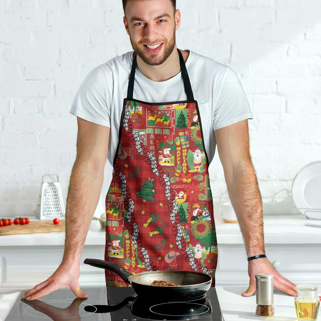 Mele Kalikimaka Pakalana Pikake Lei Apron Hawaiian Rodeo Paniolo Omaomao Palaka LT9 - Polynesian Pride