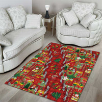 Mele Kalikimaka Pakalana Pikake Lei Area Rug Hawaiian Rodeo Paniolo Omaomao Palaka LT9 - Polynesian Pride