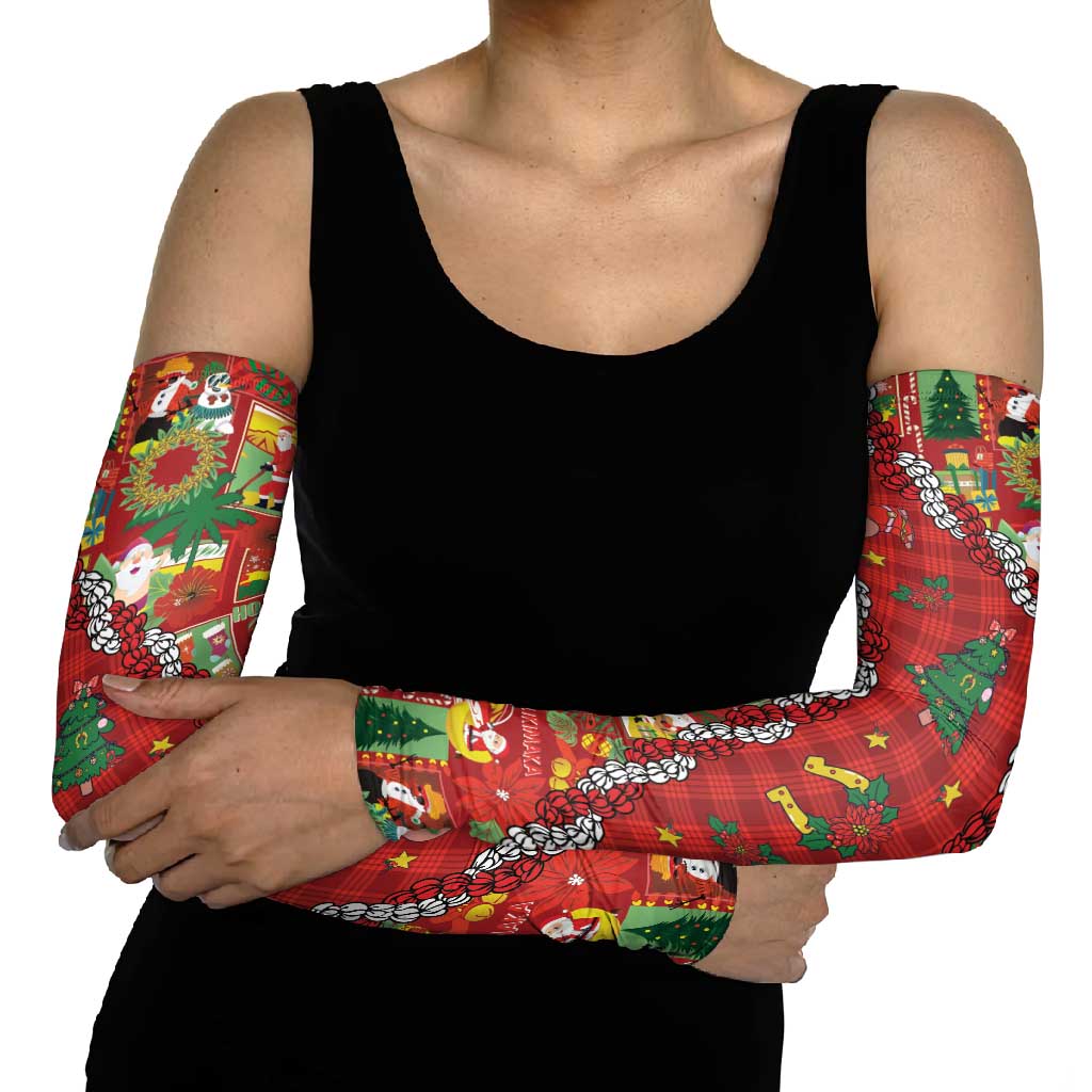 Mele Kalikimaka Pakalana Pikake Lei Arm Sleeves Hawaiian Rodeo Paniolo Omaomao Palaka LT9 - Polynesian Pride
