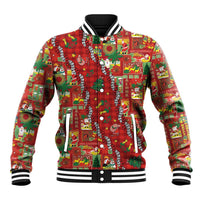 Mele Kalikimaka Pakalana Pikake Lei Baseball Jacket Hawaiian Rodeo Paniolo Omaomao Palaka LT9 Unisex Green - Polynesian Pride