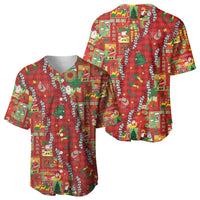Mele Kalikimaka Pakalana Pikake Lei Baseball Jersey Hawaiian Rodeo Paniolo Omaomao Palaka LT9 - Polynesian Pride