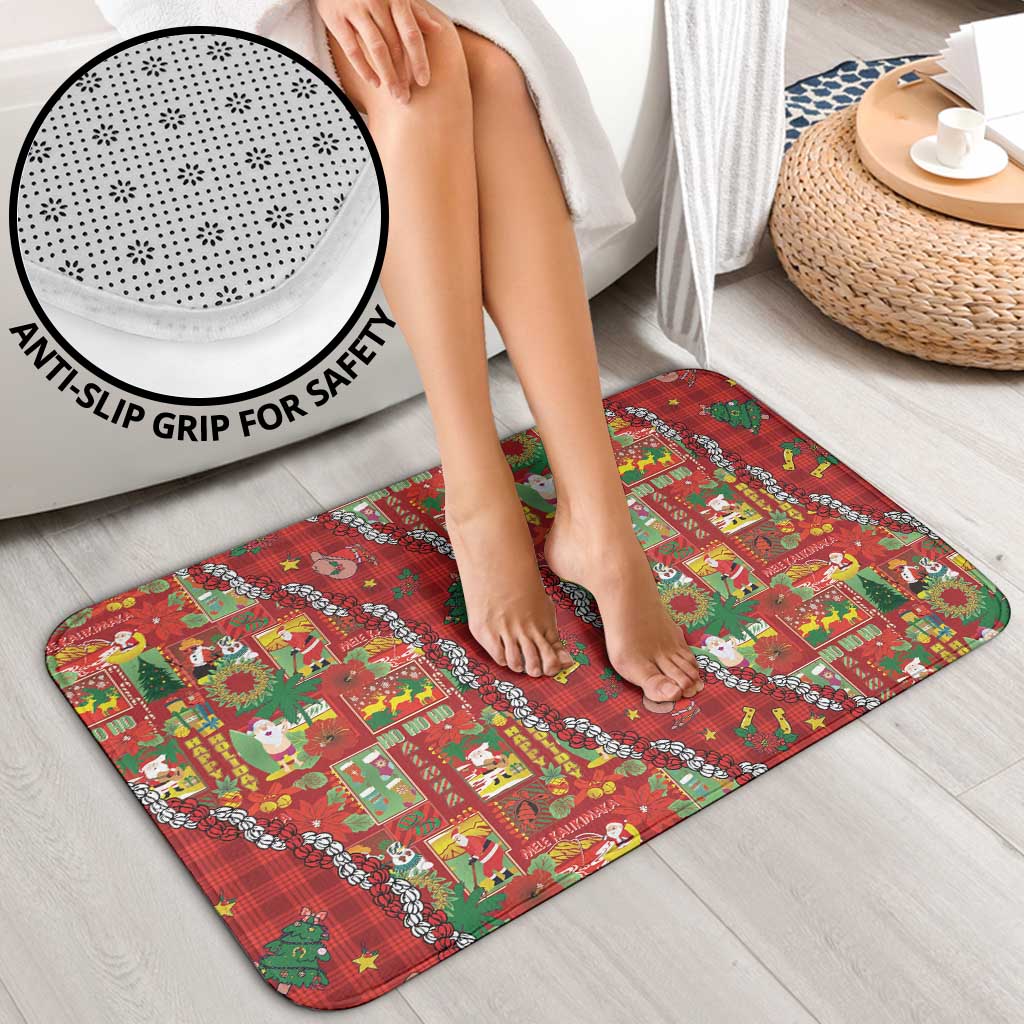 Mele Kalikimaka Pakalana Pikake Lei Bathroom Set Hawaiian Rodeo Paniolo Omaomao Palaka LT9 - Polynesian Pride