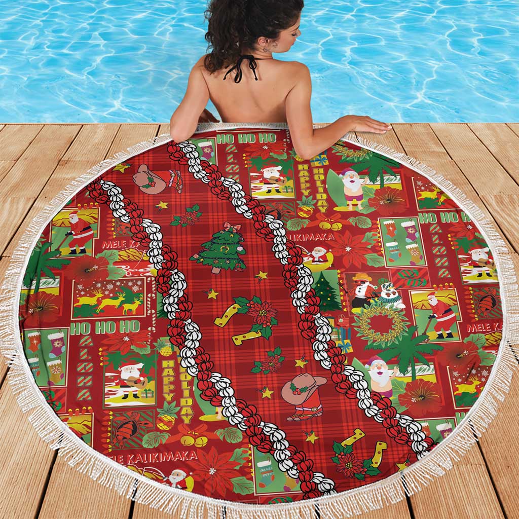 Mele Kalikimaka Pakalana Pikake Lei Beach Blanket Hawaiian Rodeo Paniolo Omaomao Palaka LT9 - Polynesian Pride