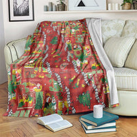Mele Kalikimaka Pakalana Pikake Lei Blanket Hawaiian Rodeo Paniolo Omaomao Palaka LT9 Green - Polynesian Pride