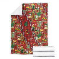 Mele Kalikimaka Pakalana Pikake Lei Blanket Hawaiian Rodeo Paniolo Omaomao Palaka LT9 - Polynesian Pride