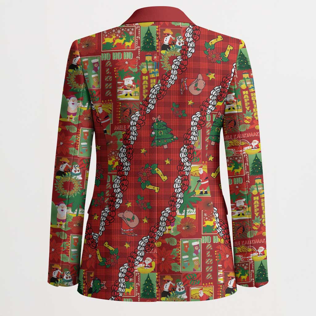 Mele Kalikimaka Pakalana Pikake Lei Blazer Hawaiian Rodeo Paniolo Omaomao Palaka LT9 - Polynesian Pride