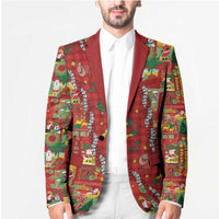 Mele Kalikimaka Pakalana Pikake Lei Blazer Hawaiian Rodeo Paniolo Omaomao Palaka LT9 - Polynesian Pride