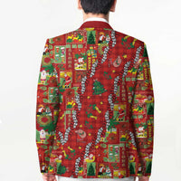 Mele Kalikimaka Pakalana Pikake Lei Blazer Hawaiian Rodeo Paniolo Omaomao Palaka LT9 - Polynesian Pride