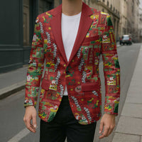 Mele Kalikimaka Pakalana Pikake Lei Blazer Hawaiian Rodeo Paniolo Omaomao Palaka LT9 - Polynesian Pride
