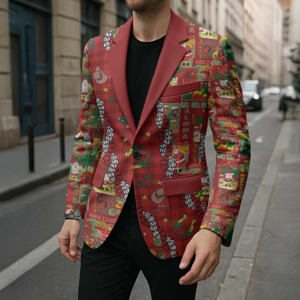 Mele Kalikimaka Pakalana Pikake Lei Blazer Hawaiian Rodeo Paniolo Omaomao Palaka LT9 - Polynesian Pride