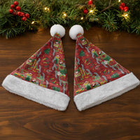 Mele Kalikimaka Pakalana Pikake Lei Christmas Santa Hat Hawaiian Rodeo Paniolo Omaomao Palaka LT9 - Polynesian Pride