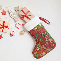 Mele Kalikimaka Pakalana Pikake Lei Christmas Stocking Hawaiian Rodeo Paniolo Omaomao Palaka LT9 - Polynesian Pride