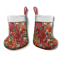 Mele Kalikimaka Pakalana Pikake Lei Christmas Stocking Hawaiian Rodeo Paniolo Omaomao Palaka LT9 - Polynesian Pride