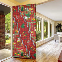 Mele Kalikimaka Pakalana Pikake Lei Door Cover Hawaiian Rodeo Paniolo Omaomao Palaka LT9 - Polynesian Pride