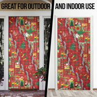Mele Kalikimaka Pakalana Pikake Lei Door Cover Hawaiian Rodeo Paniolo Omaomao Palaka LT9 - Polynesian Pride