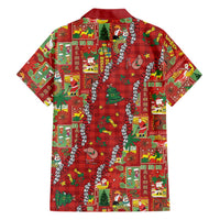 Mele Kalikimaka Pakalana Pikake Lei Family Matching Off Shoulder Short Dress and Hawaiian Shirt Hawaiian Rodeo Paniolo Omaomao Palaka LT9 - Polynesian Pride