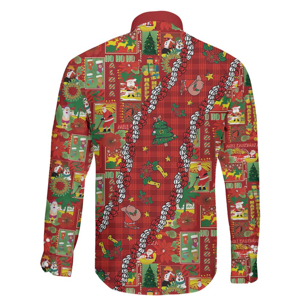 Mele Kalikimaka Pakalana Pikake Lei Family Matching Tank Maxi Dress and Hawaiian Shirt Hawaiian Rodeo Paniolo Omaomao Palaka LT9 - Polynesian Pride