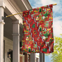 Mele Kalikimaka Pakalana Pikake Lei Garden Flag Hawaiian Rodeo Paniolo Omaomao Palaka LT9 House Flag Green - Polynesian Pride