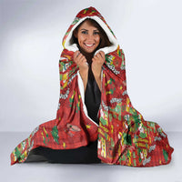 Mele Kalikimaka Pakalana Pikake Lei Hooded Blanket Hawaiian Rodeo Paniolo Omaomao Palaka LT9 - Polynesian Pride