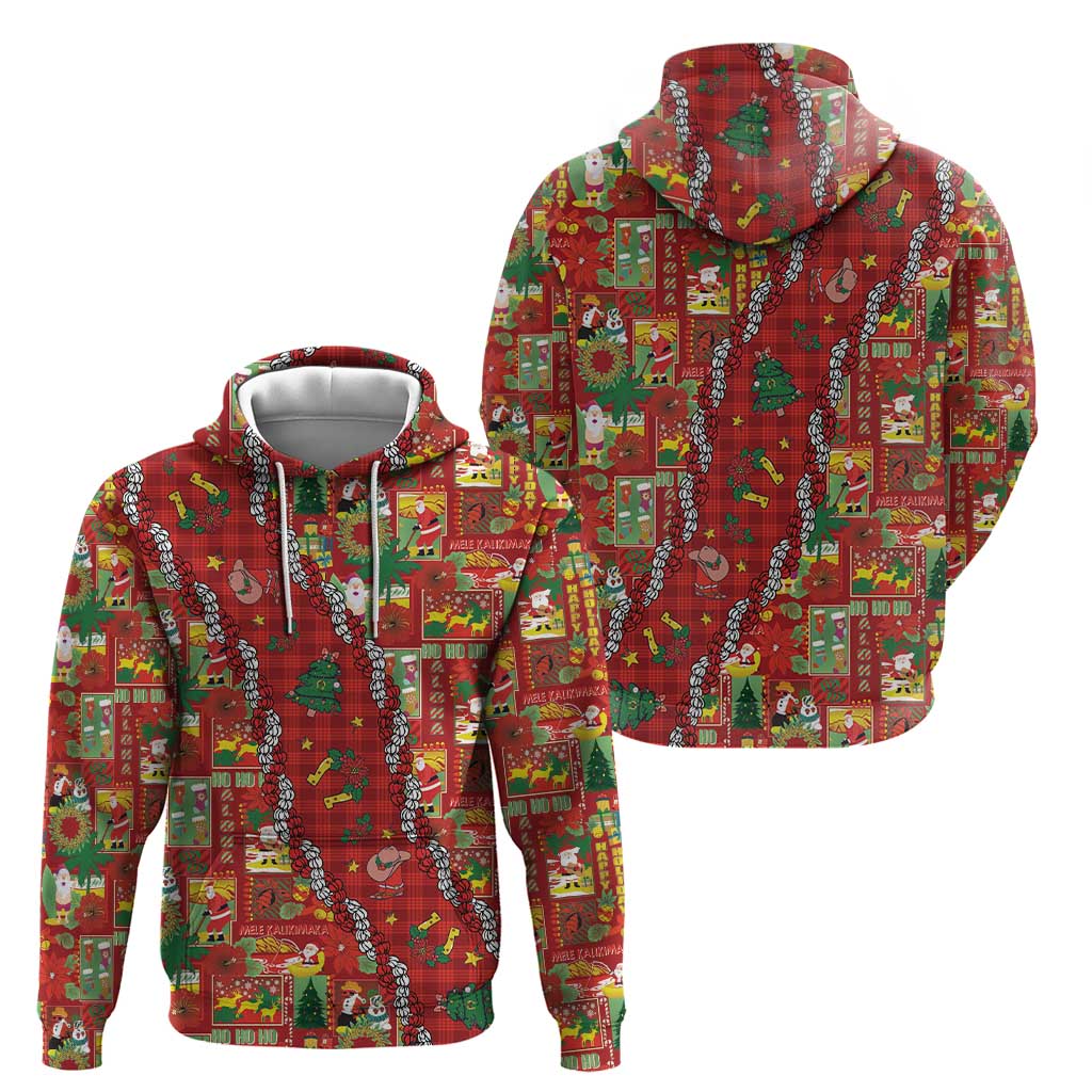 Mele Kalikimaka Pakalana Pikake Lei Hoodie Hawaiian Rodeo Paniolo Omaomao Palaka LT9 - Polynesian Pride