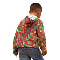 Mele Kalikimaka Pakalana Pikake Lei Kid Hoodie Hawaiian Rodeo Paniolo Omaomao Palaka - Polynesian Pride