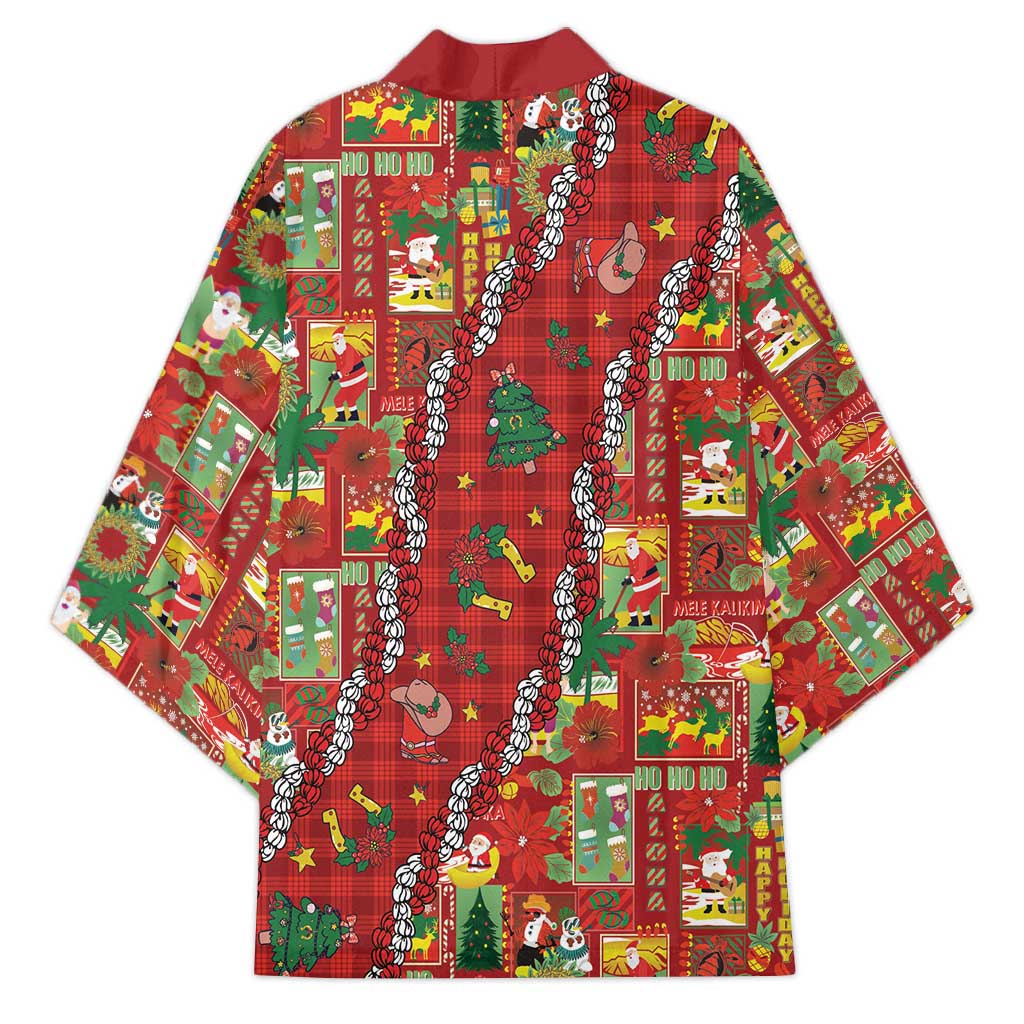 Mele Kalikimaka Pakalana Pikake Lei Kimono Hawaiian Rodeo Paniolo Omaomao Palaka LT9 - Polynesian Pride