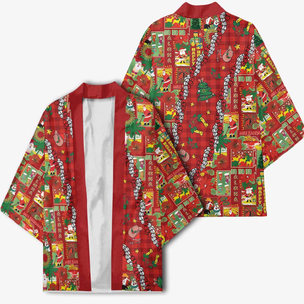 Mele Kalikimaka Pakalana Pikake Lei Kimono Hawaiian Rodeo Paniolo Omaomao Palaka LT9 - Polynesian Pride