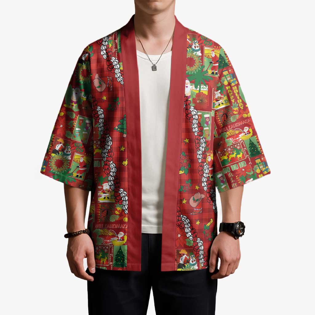 Mele Kalikimaka Pakalana Pikake Lei Kimono Hawaiian Rodeo Paniolo Omaomao Palaka LT9 - Polynesian Pride