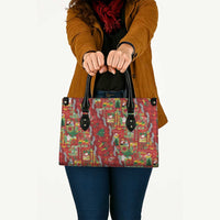 Mele Kalikimaka Pakalana Pikake Lei Leather Bag Hawaiian Rodeo Paniolo Omaomao Palaka LT9 - Polynesian Pride
